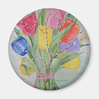 Aimant Tulipes couleur magnétique
