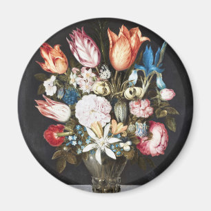 Aimant Tulipes et Roses Hollandaises Antiques de Bosschae