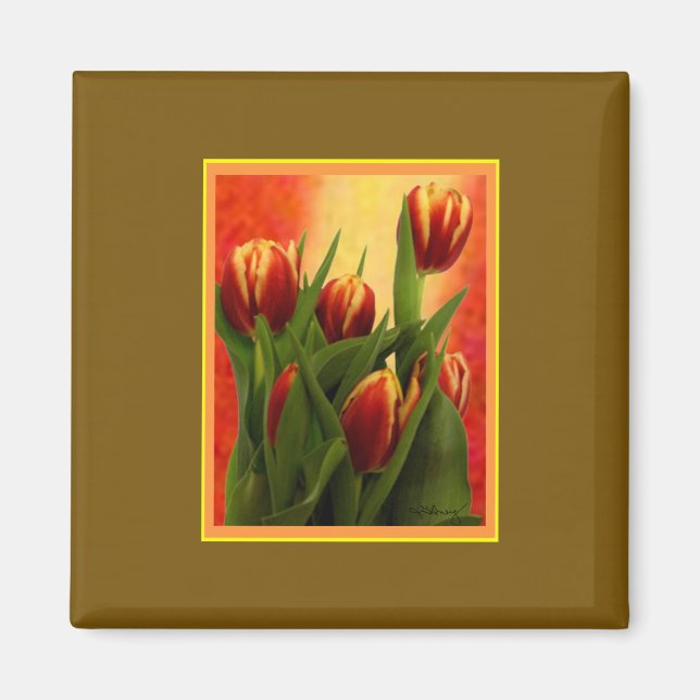 Aimant Tulips Gibney Le MUSÉE Zazzle Cadeaux (Devant)
