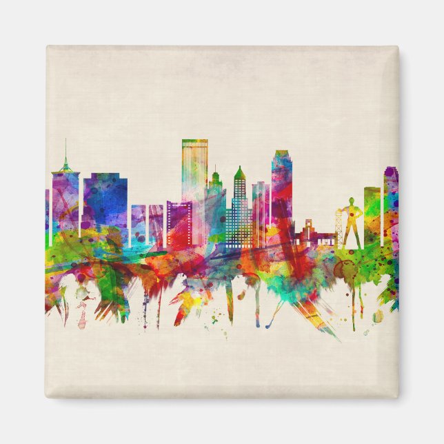 Aimant Tulsa Oklahoma Skyline (Devant)