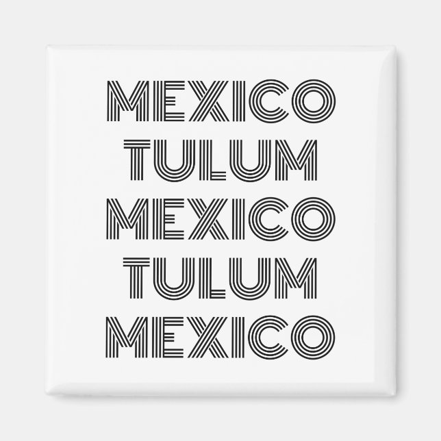 Aimant Tulum - Mexique - Le paradis dans le monde - Favor (Devant)