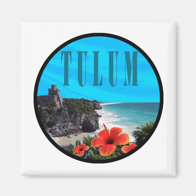 Aimant Tulum passé présent (Devant)