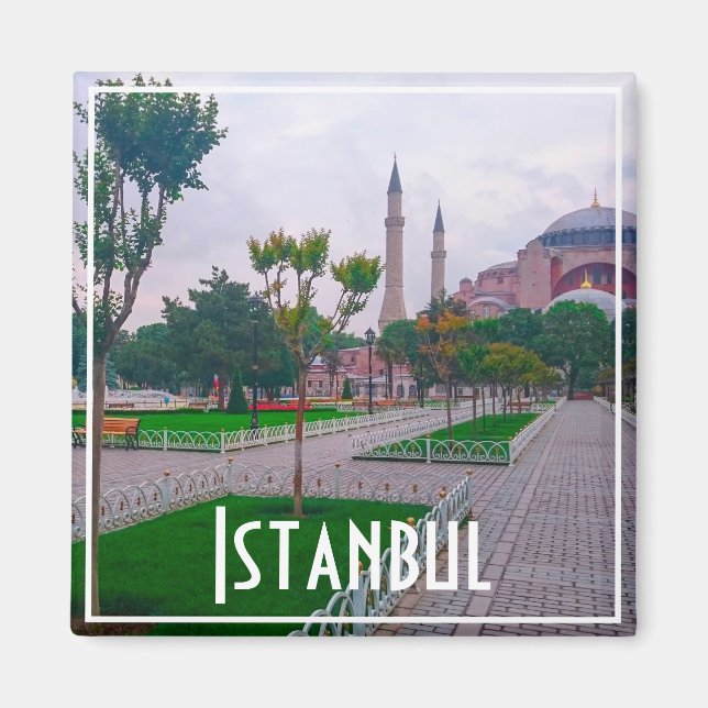 Aimant Turquie Istanbul City Architecture Sainte-Sophie (Devant)