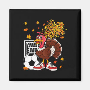 Aimant Turquie Jouer Football Joueur Thanksgiving entraîn