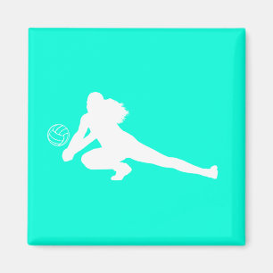 Aimant Turquoise d'aimant de silhouette de fouille
