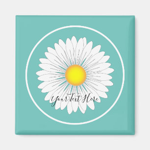 Aimant Turquoise Joli Petit Marguerite