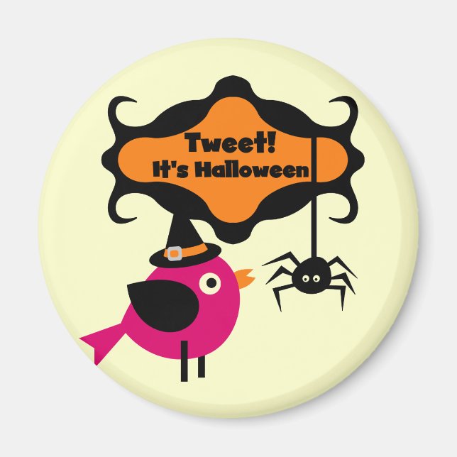 Aimant Tweet T-shirts et cadeaux Halloween (Devant)