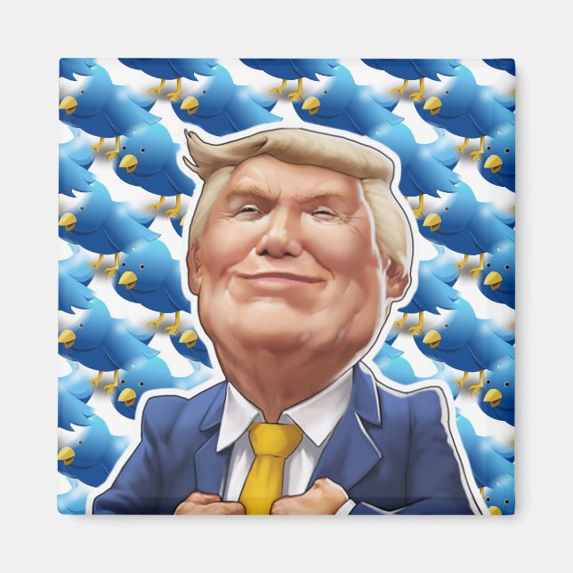 Aimant Tweeter Trump (Devant)