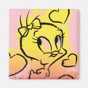 Aimant TWEETY™ Avec des cœurs