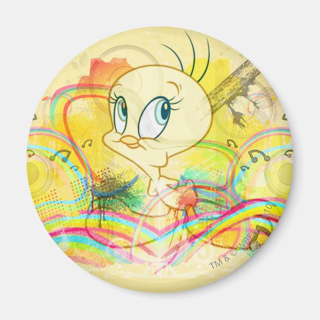 Aimant TWEETY™ Dans Rainbows (Devant)