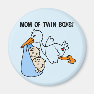 Aimant Twin Boys Maman-Stork Tshirts et cadeaux