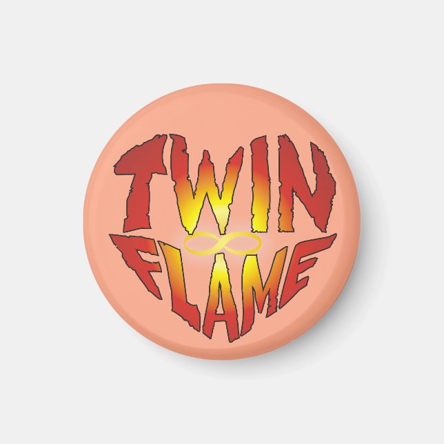 Aimant Twin Flame Heart (Devant)