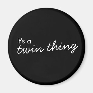 Aimant Twin Thing   Black Modern Matching Twintuition