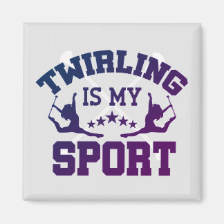Aimant Twirling est mon sport