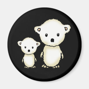Aimant Two Little Polar Bears