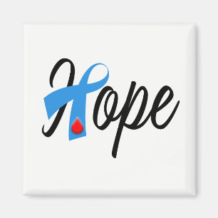 Aimant Type 1 Diabetes Blue Ribbon Awareness ESPOIR