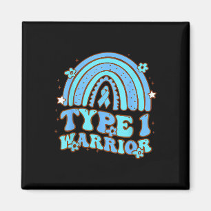 Aimant Type 1 Guerrier Retro Rainbow Sensibilisation au d