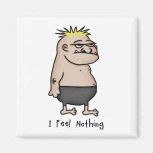 Aimant Type apathique de bande dessinée