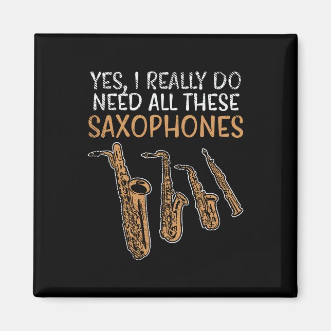 Aimant Types de saxophone (Devant)