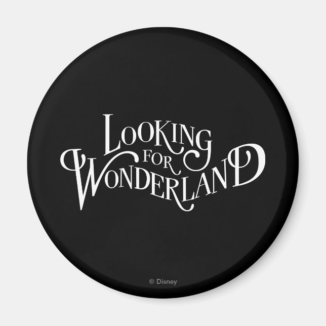 Aimant Typographie | À la recherche de Wonderland (Devant)