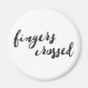 Aimant Typographie croisée des doigts
