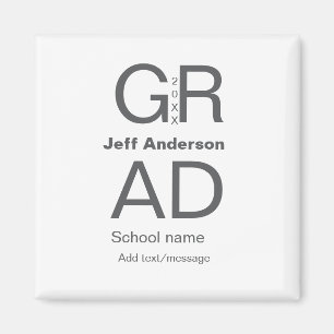 Aimant Typographie moderne graduation simple minimum c