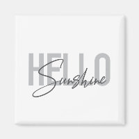 Typographie moderne, simple et cool Bonjour Sunshi