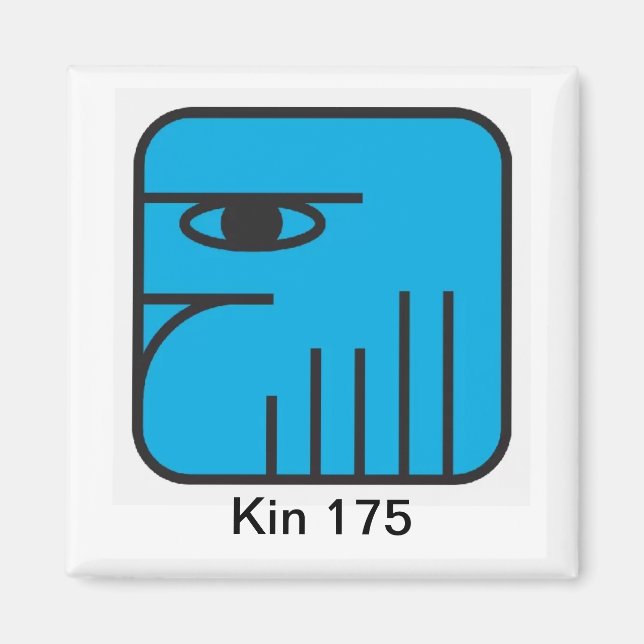 Aimant Tzolkin Aguia Azul Kin 175 (Devant)