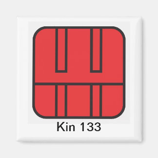 Aimant Tzolkin Caminhante do Ceu Vermelho Kin 133