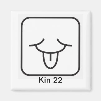 Aimant Tzolkin Vento Branco Kin 22