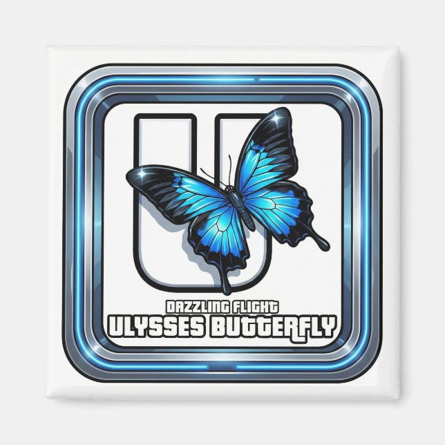Aimant U is for Ulysses Butterfly – GTA Style ABC Learnin (Devant)