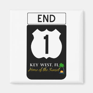 Aimant U.S. Panneau routier de l'itinéraire 1