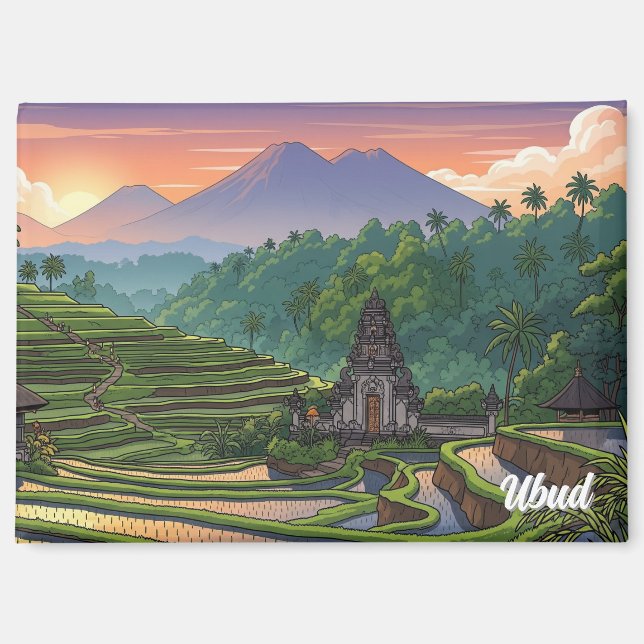 Aimant Ubud Bali Indonésie Voyage (Recto)