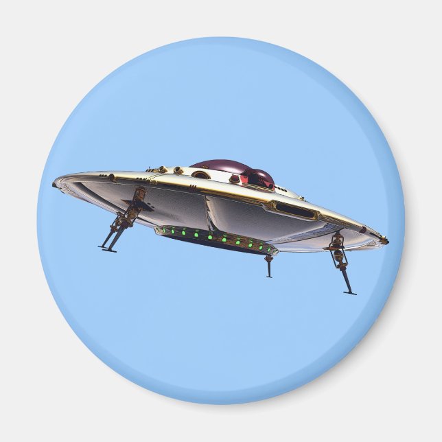 Aimant UFO métallique (Devant)