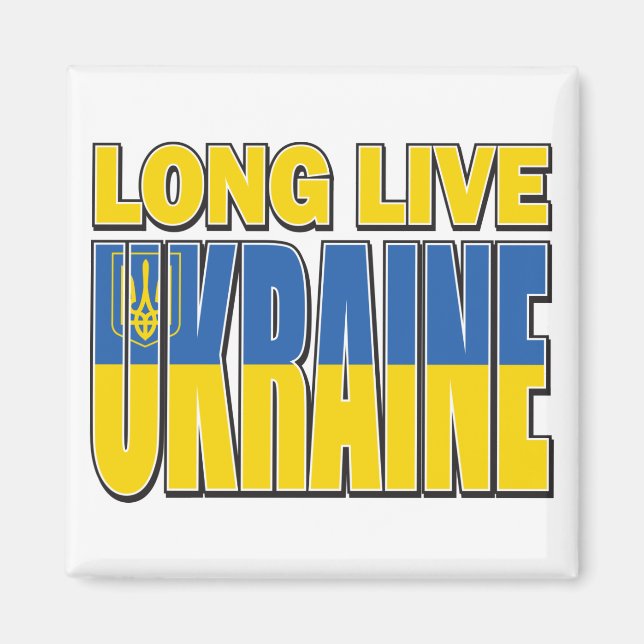 AIMANT UKRAINE DE LONGUE VIE (Devant)