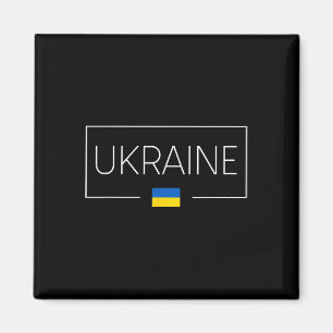 Aimant Ukraine Drapeau Ukrainien Zelensky Tryzub Militair