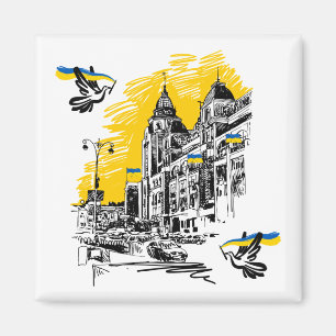 Aimant Ukraine drawing background  