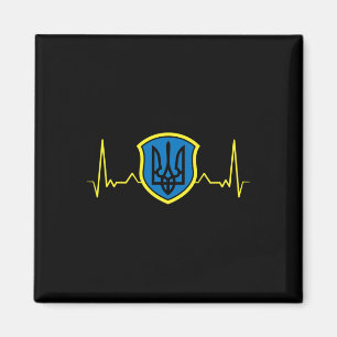Aimant Ukraine Ukrainiens Ukrainien Kiev Trysub Drapeau 1