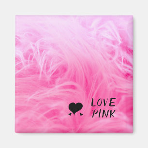 Aimant Ultime fourrure de faux rose chaud