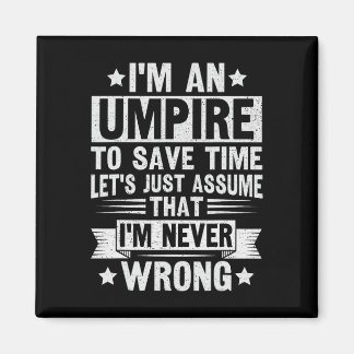 Aimant Umpire Funny Sketll Design For An Umpire 