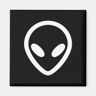 Aimant Un Alien minimaliste vous observe