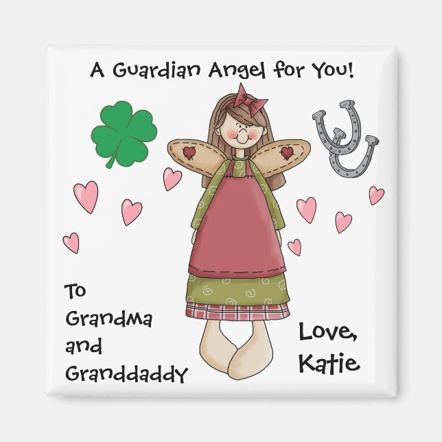 Aimant Un ange gardien pour vous ! (Devant)