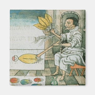 Aimant Un artisan aztèque de plume