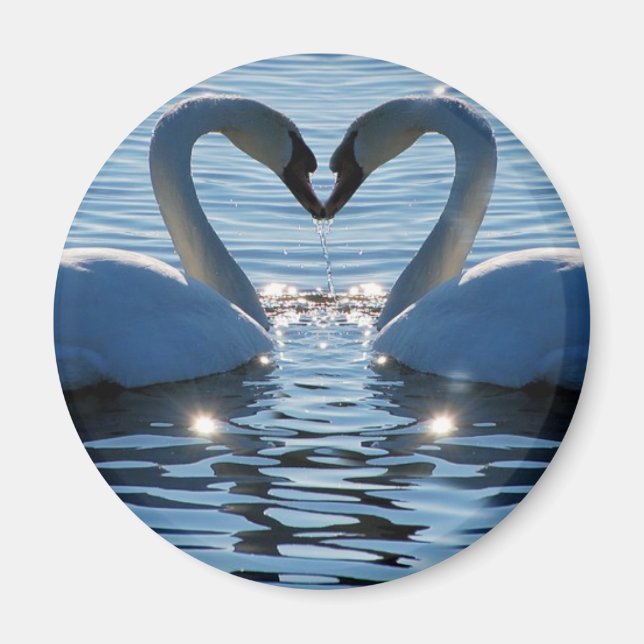 Aimant Un baiser du coeur du cygne, réflexions sur l'amou (Devant)