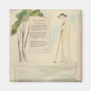 Aimant Un berger lisant l'épitaphe, de l'élégie écrit