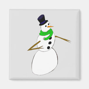 Aimant un bonhomme de neige