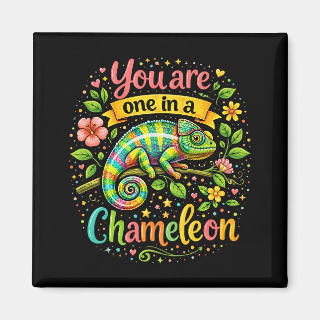 Aimant Un caméléon unique (Devant)