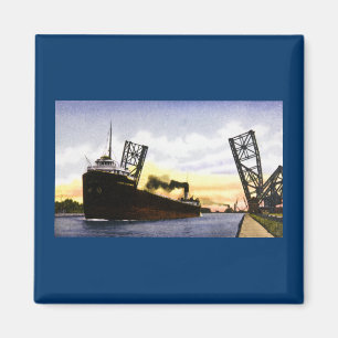 Aimant Un cargo Vide Passant Le Pont Bascule, Serrure Soo
