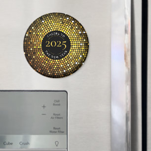 Aimant Un cercle chatoyant éclaire la veille du Nouvel An