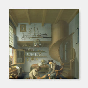 Aimant Un chirurgien de coiffeur tendant le pied d'un